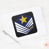 907番目のクレストステッカー(非動揺して) スクエアシール (封筒)