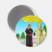 908お尻ダイヤル(呼び出し)ローマ法王漫画 マグネット (正面/裏面)