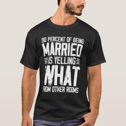 90%が叫結婚したんでいる Tシャツ (正面)
