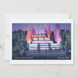 90#リネン招待カスケーズジャクソンミシガン 招待状