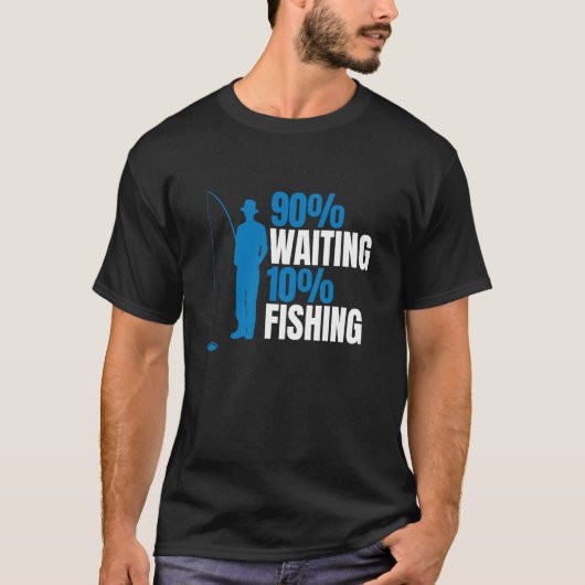 90 待つ 10 釣り アイスフィッシング Tシャツ (正面)
