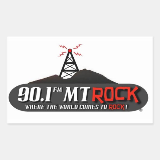 90.1 MtRockシール 長方形シール (正面)