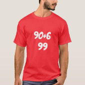 90+6=99 Tシャツ (正面)