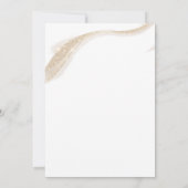 90 and Fabulous Gold 90th Birthday Invitation 招待状 (裏面)