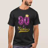 90 & Fabulous 1932 90th誕生日90年 Tシャツ (正面)