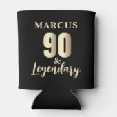 90 & Legendary ゴールド 90歳の誕生日 缶クーラー (裏面)