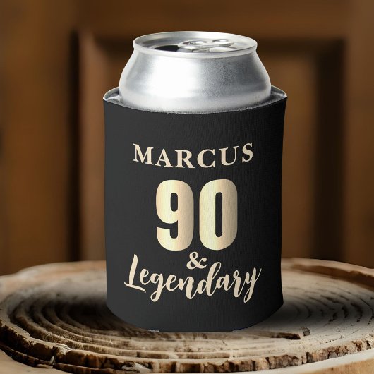 90 & Legendary ゴールド 90歳の誕生日 缶クーラー