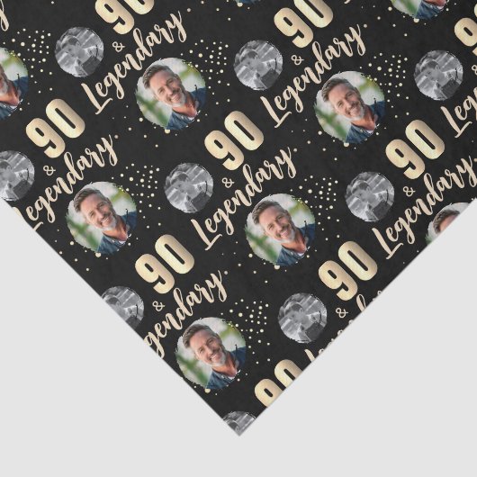 90 & Legendary 2 Photos 90th Birthday Gold 薄葉紙 (詳細)