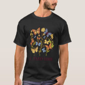 90 Loved For Butterfly Flowers Tシャツ (正面)