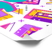 90’s Themed Happy Birthday Party Backdrop Poster  ポスター (コーナー)