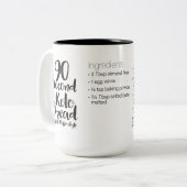 90 Second Keto Bread Magレシピ:LRG MAG ツートーンマグカップ (正面左)