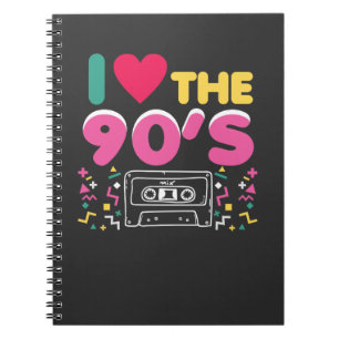 90er用品類I愛90年代のレトロOldschool ノートブック