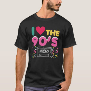 90er用品類I愛90年代のレトロOldschool Tシャツ