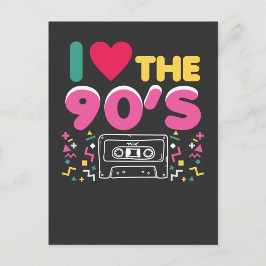 90er装備私は90sレトロOldschool ポストカード (正面)