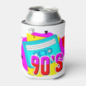 90er Jahre Old School Vibes Shirt Designs Geschenk 缶クーラー (缶正面)