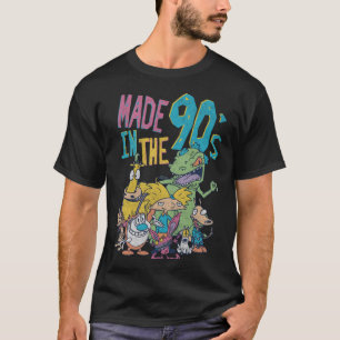 90Sで作成された90Sの完全なニック巻き戻し Tシャツ