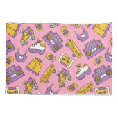 90sに戻る – Y2Kカラフルステイクールビブ 枕カバー (裏面)