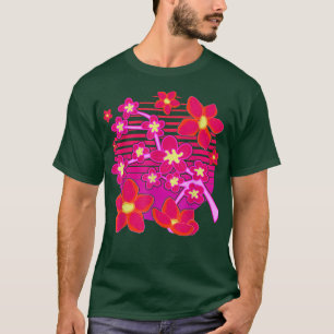 90sアートジャパンピンク花桜VAPORWAVEさくらんぼ Tシャツ