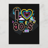 90sガールミュージックパーティーローラースケートで滑るディスコ1990s ポストカード (正面)