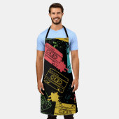 90sスタイルクールグランジカセット エプロン (着用した状態)