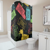 90sスタイルクールグランジカセット シャワーカーテン (インサイチュ)