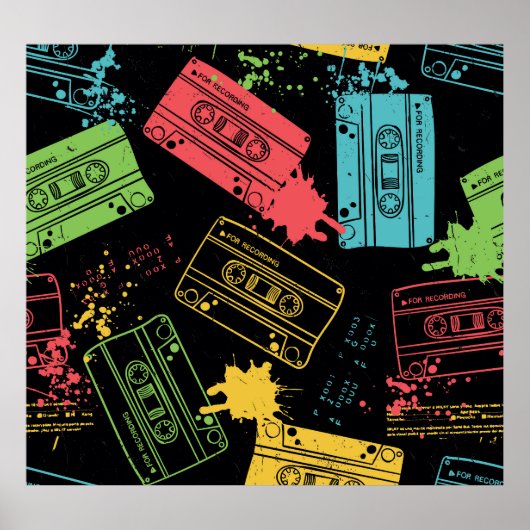 90sスタイルクールグランジカセット ポスター (正面)