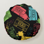 90sスタイルクールグランジカセット ラウンドクッション (裏面)