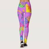 90sスタイルジオメトカラフルリレトログランジスタイル レギンス (裏面)