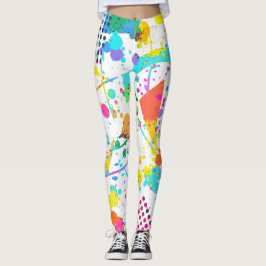 90sスタイルジオメトカラフルリレトログランジスタイル レギンス