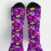 90sスタイルソックス、Y2Kレトロスタイル ソックス (上部)