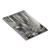 90sスタイル白黒ステンレス鋼 ノートブック (右側)