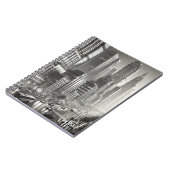 90sスタイル白黒ステンレス鋼 ノートブック (左側)