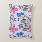 90sスタイル：水彩シームレスパターン アクセントクッション (裏面(縦))