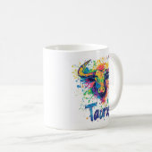 "90sスローバックタウロス:(ばちゃばちゃ)跳ねる絵を描マグ" コーヒーマグカップ (正面右)