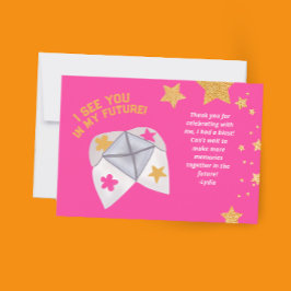 90sスローバックフォーチュンパーティーありがとう サンキューカード