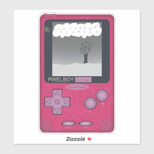 90sスローバック – PixelBoyPocketゲームコンソール シール (シート)