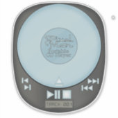 90sスローバック – PixelMan Portable CD Player Sticke シール (正面)