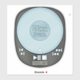 90sスローバック – PixelMan Portable CD Player Sticke シール