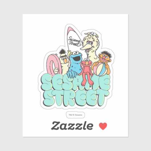 90'sセサミストリートヴィンテージサーフ シール (シート)