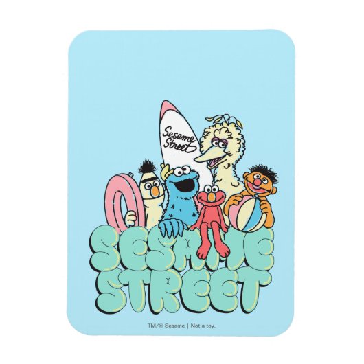 90'sセサミストリートヴィンテージサーフ マグネット (縦)