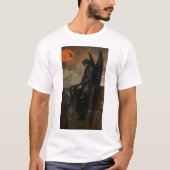 90sダークファンタジーブックカバースタイル-フランクFrazetta Tシャツ (正面)