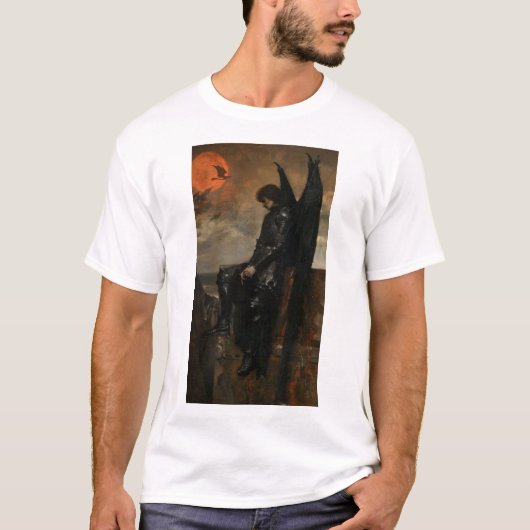 90sダークファンタジーブックカバースタイル-フランクFrazetta Tシャツ (正面)