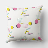 90sテーマカラフルレトロメンフィス模様 クッション (裏面)