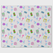 90sドードルパターン ラッピングペーパー (フラット)