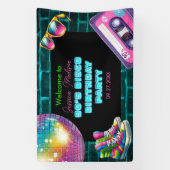 90sネオンディスコ誕生日 横断幕 (縦)