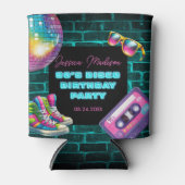 90sネオンディスコ誕生日 缶クーラー (正面)