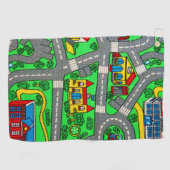 90sノスタルジア、トラックカーロードノスタルジア ゴルフタオル (横)