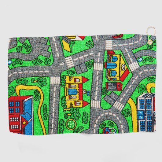 90sノスタルジア、トラックカーロードノスタルジア ゴルフタオル (横)