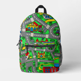 90sノスタルジア、トラックカーロードノスタルジア プリントバックパック