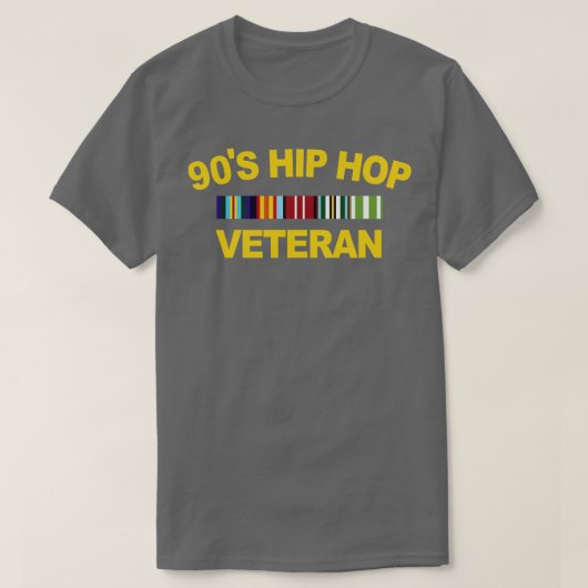 90sヒップホップ退役軍人 tシャツ (デザイン正面)